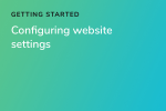Configuring website settings